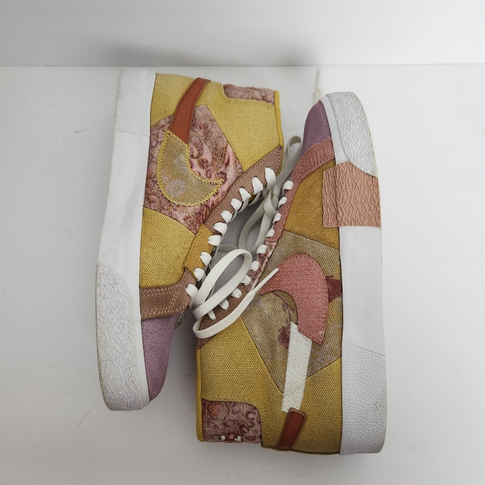 Nike SB Zoom Blazer Mid PRM Mens Size 7 Sanded Gold/White Sneakers DM0859-700 - Picture 9 of 10